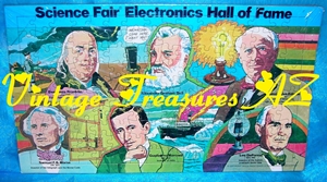 Image for Radio Shack Science Fair Electronics Hall of Fame Jigsaw Puzzle #68-1051 (160 Pieces) Scientists/Inventors Bell/DeForest/Edison/Franklin/Marconi/Morse (MINT/MIP) <b><span style='color:red'>***USPS PRIORITY MAIL SHIPPING INCLUDED – DOMESTIC ORDERS ONLY!***</span></b><span style='color:purple'>